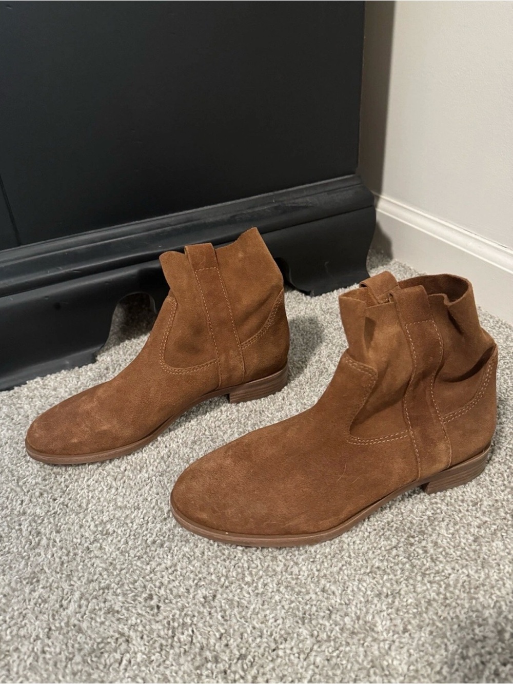 Gianni Bini Brown Suede Ankle Booties